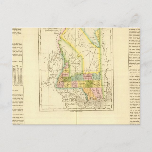 Mississippi USA Postkarte (Vorderseite)