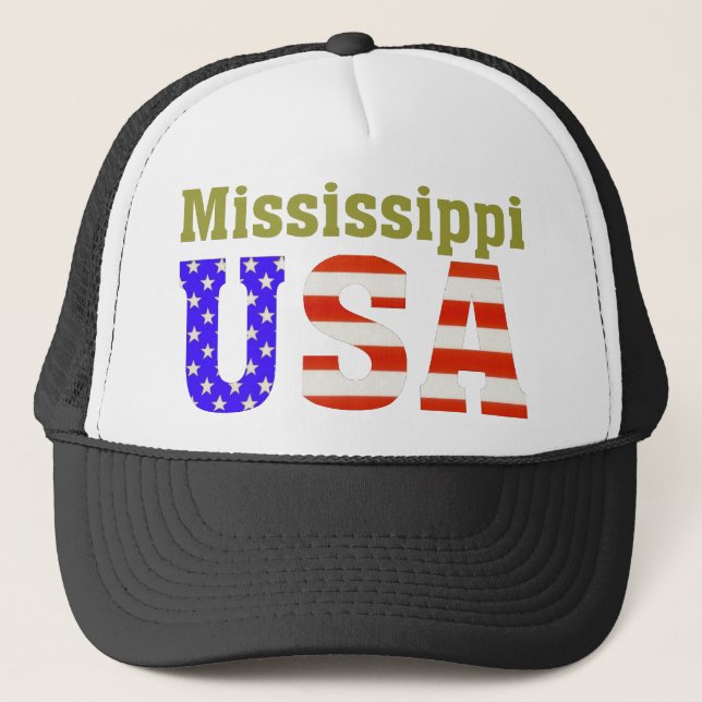 Mississippi USA! Truckerkappe (Vorderseite)