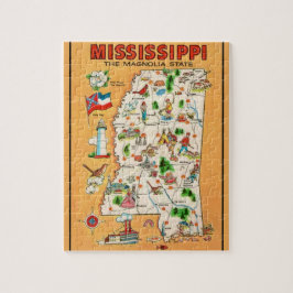 Mississippi Vintage Karte