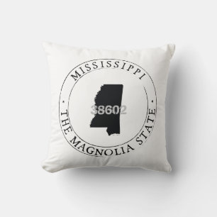 Mississippi Zip Code Pillow Kissen
