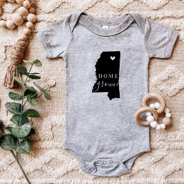 Mississippi Zuhause Grown Staat T-Shirt Baby Strampler