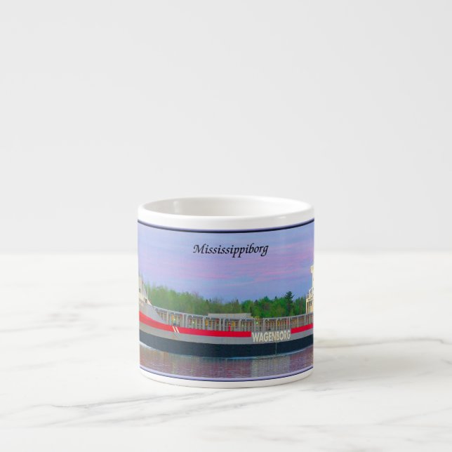 Mississippiborg Espresso Tasse (Vorderseite)