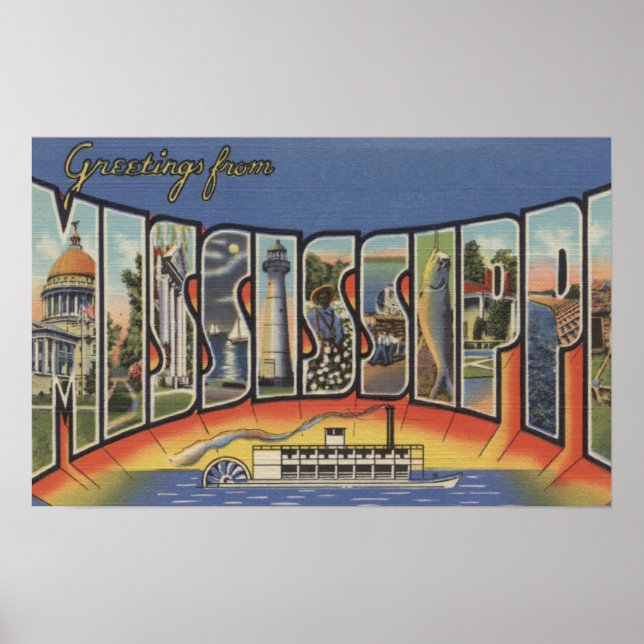 MississippiGroße BuchstabenszenenMississippi Poster (Vorne)