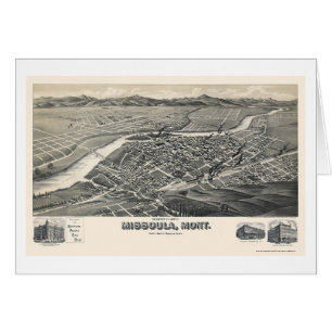 Missoula, carte panoramique de la TA - 1891