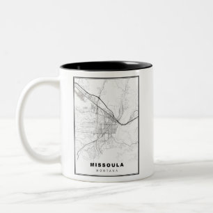 Missoula Map Zweifarbige Tasse