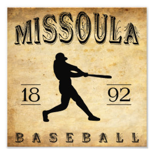 Missoula Montana Baseball 1892 Fotodruck