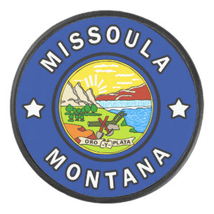 Missoula Montana Eishockey Puck