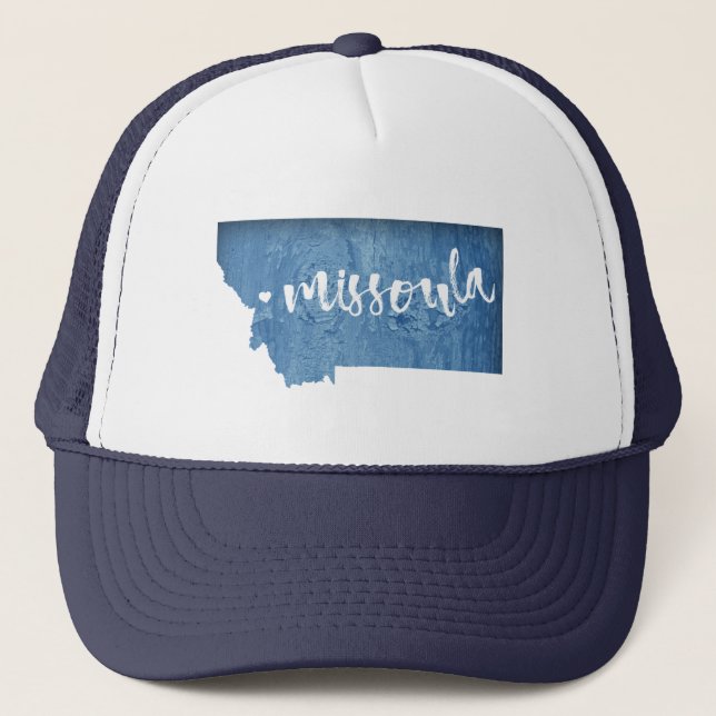 Missoula, Montana Truckerkappe (Vorderseite)