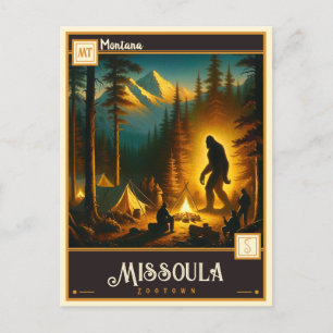 Missoula, Montana   VINTAG Postkarte