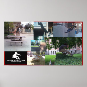Missoula Parkour Gruppen-Collagen-Plakat Poster