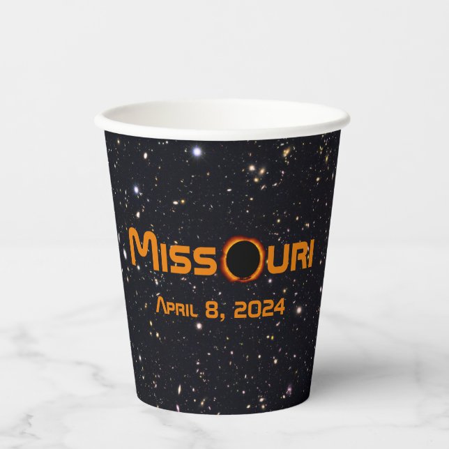 Missouri 2024 Gesamtsolarausstoß Pappbecher (Vorderseite)