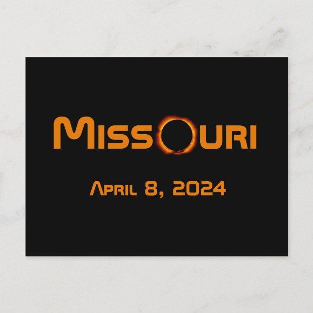 Missouri 2024 Gesamtsolarausstoß Postkarte (Vorderseite)