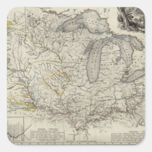 Missouri 4 quadratischer aufkleber