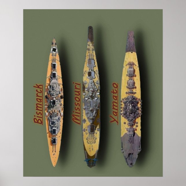Missouri Bismarck Yamato Poster (Vorne)