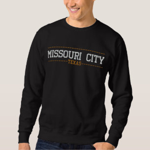 Missouri City Texas USA bestickte Sweatshirts