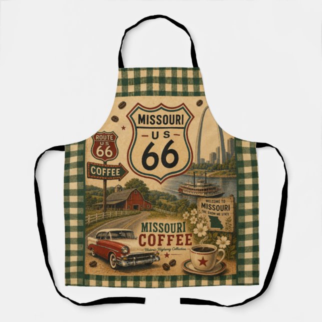 Missouri Coffee Kitchen Mother Road Schürze (Vorderseite)