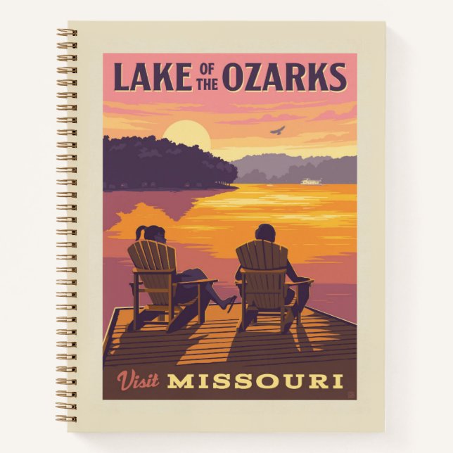 Missouri | Der Ozarksee Notizbuch (Vorderseite)