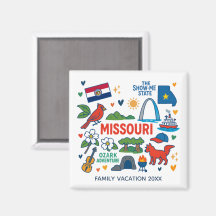 Missouri-Familienreise-Andenken personalisiert