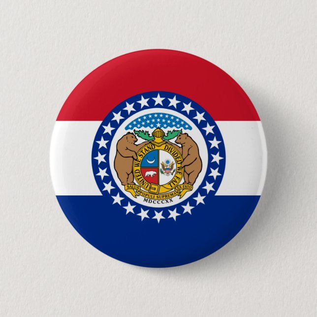 Missouri-Flagge Button (Vorderseite)