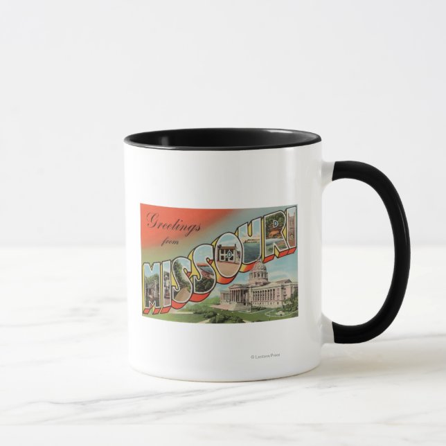 Missouri (Gebäude Hauptstadt) - Großbuchstaben Tasse (Rechts)