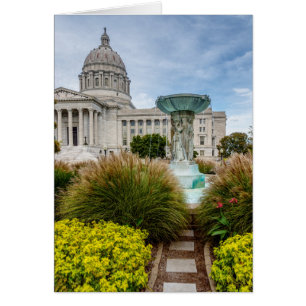 Missouri-Hauptstadt und Brunnen-Grußkarte