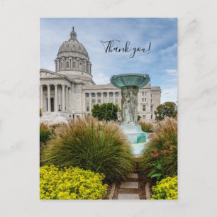 Missouri Hauptstadt und Brunnen Vielen Dank Postca Postkarte