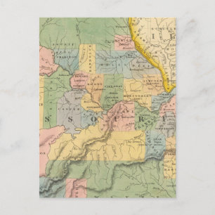 Missouri, Illinois Postkarte