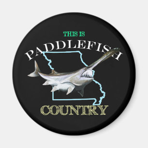 Missouri ist ein Paddlefischland Magnet