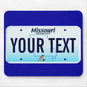 Missouri-Kfz-KennzeichenMausunterlage Mousepad