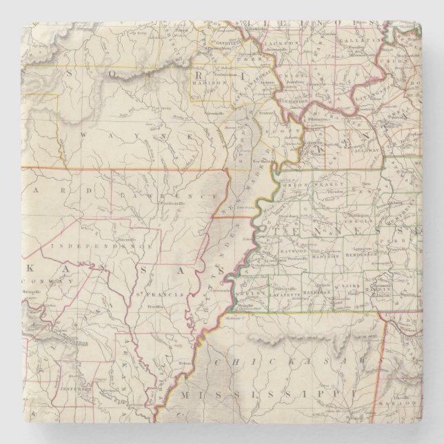 Missouri, Kranke, KY, Tenn, Ala, Fräulein, Arche Steinuntersetzer (Vorderseite)