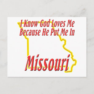 Missouri - Lieben Gott Postkarte