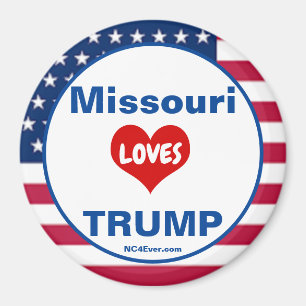 Missouri LIEBEN TRUMP Patriotic Kühlschrank Magnet