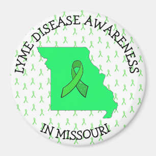 Missouri Lyme-Borreliose-Bänder Awareness-Magnet Magnet