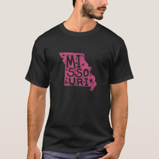 Missouri Map Kontur USA T-Shirt