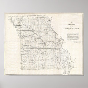 Missouri Map Poster