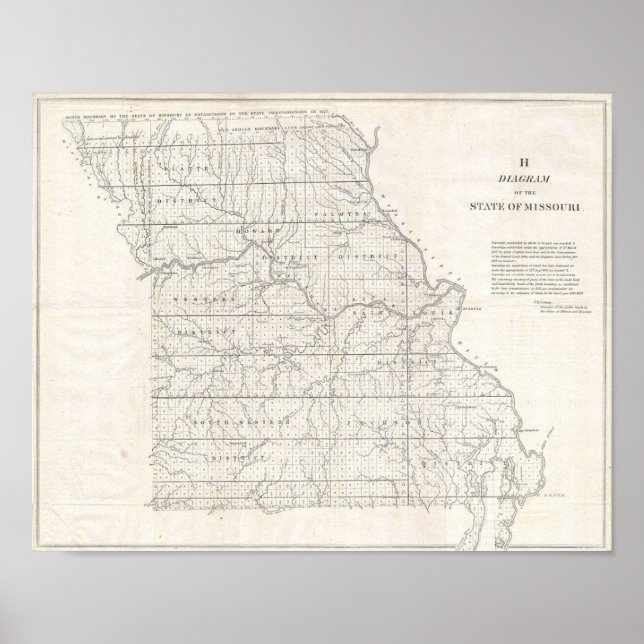 Missouri Map Poster (Vorne)