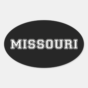 Missouri Ovaler Aufkleber