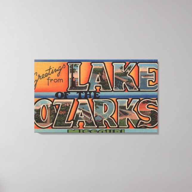 Missouri - Ozarksee 3 Leinwanddruck (Vorderseite)