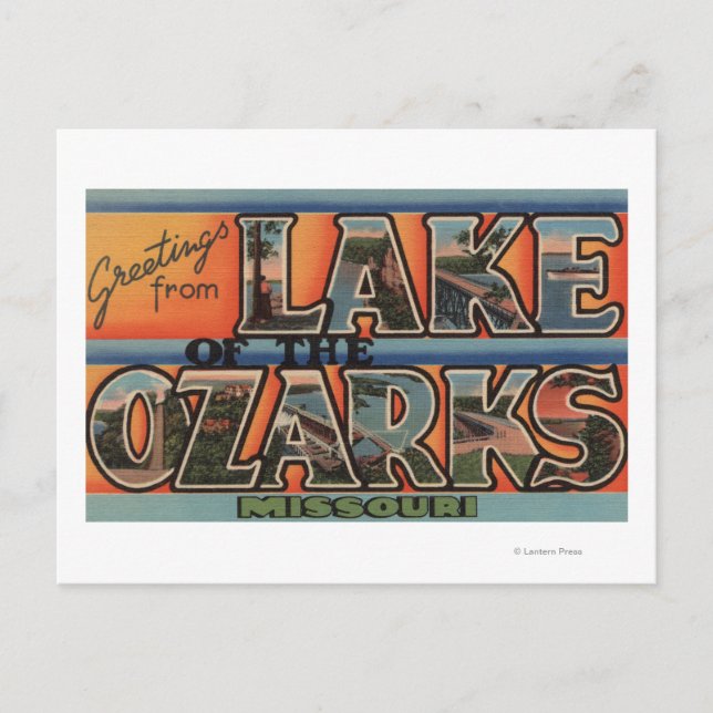 Missouri - Ozarksee 3 Postkarte (Vorderseite)