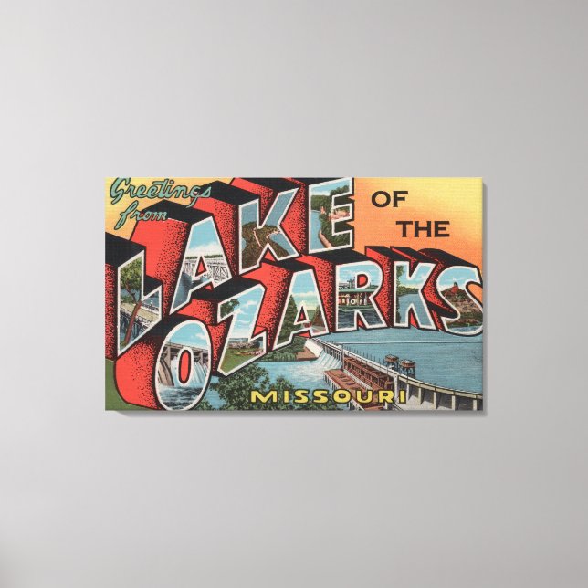 Missouri - Ozarksee Leinwanddruck (Vorderseite)