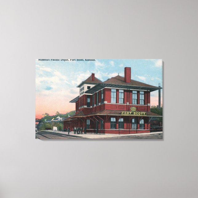 Missouri Pacific Railway Depot Leinwanddruck (Vorderseite)