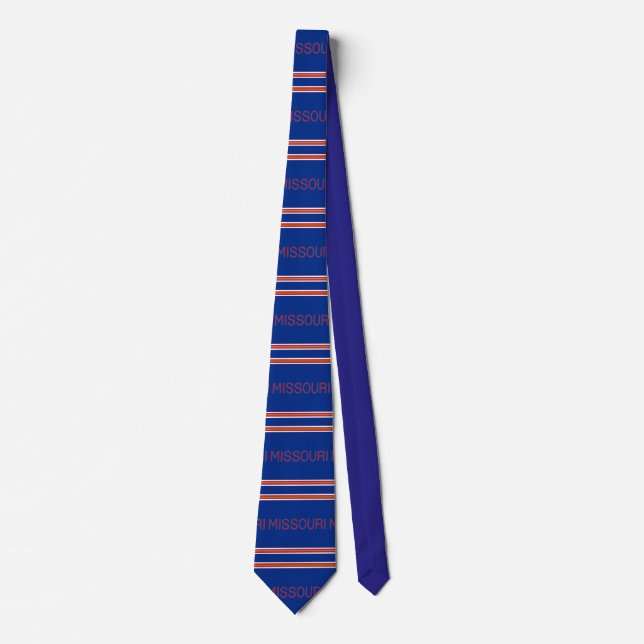 Missouri Patterned Striped Tie Krawatte (Vorderseite)