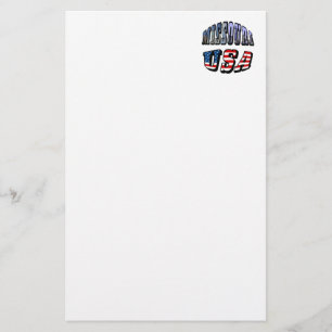 Missouri Picture and USA Text Briefpapier