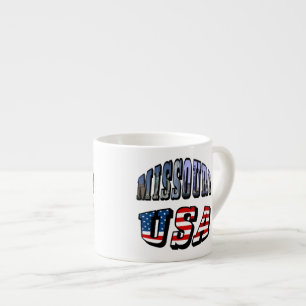 Missouri Picture and USA Text Espressotasse