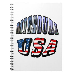 Missouri Picture and USA Text Notizblock