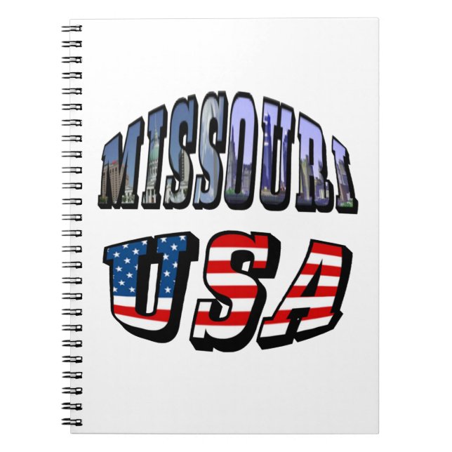 Missouri Picture and USA Text Notizblock (Vorderseite)