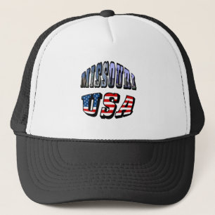 Missouri Picture and USA Text Truckerkappe