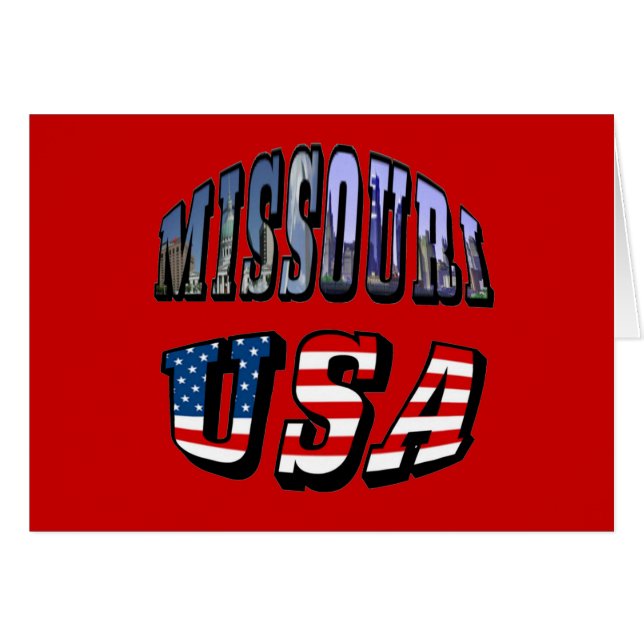 Missouri Picture et USA Text (Devant Horizontal)