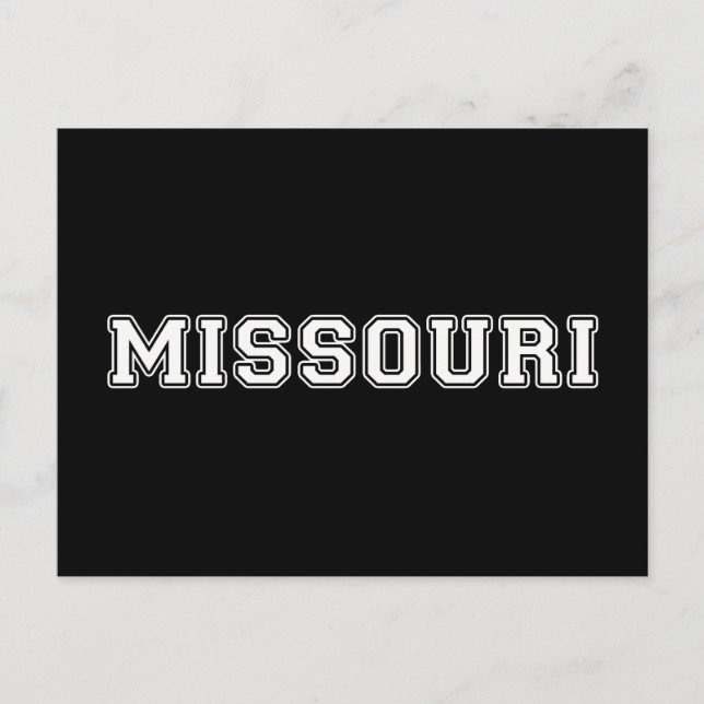 Missouri Postkarte (Vorderseite)