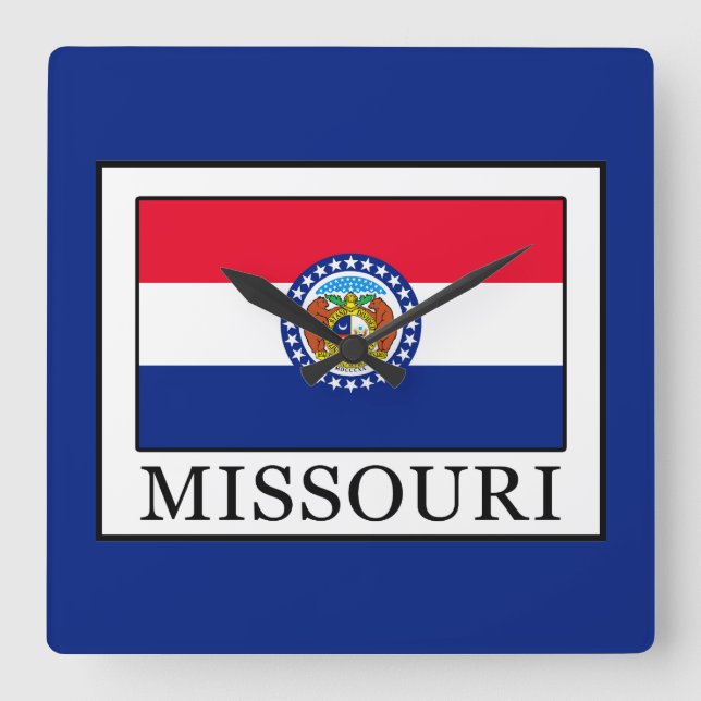 Missouri Quadratische Wanduhr (Vorderseite)